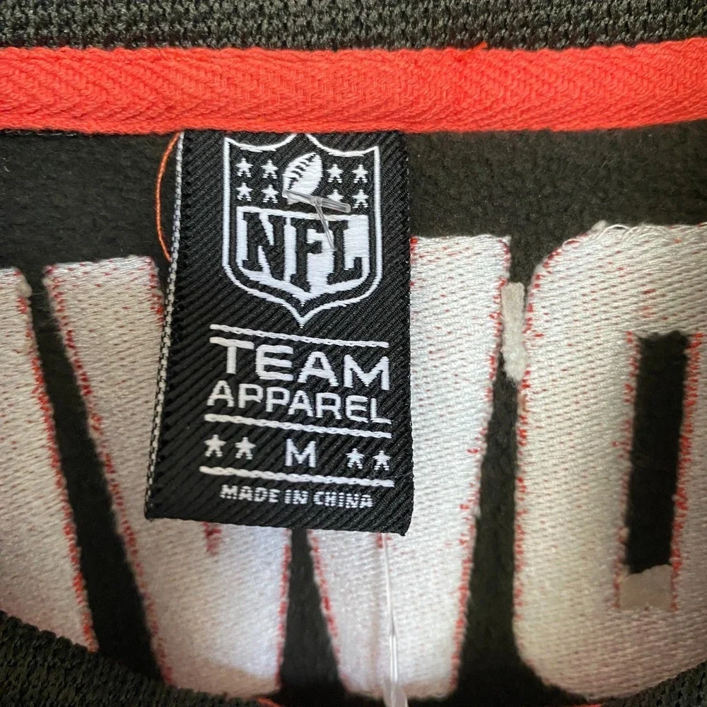 NFL Cleveland Browns Mixed Media Knit Jacket Men Size M Brown Fleece Lined NWT